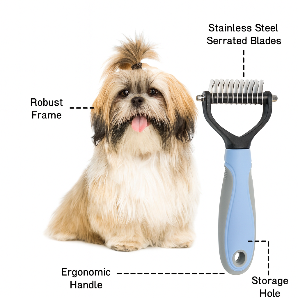 Deshedding brush