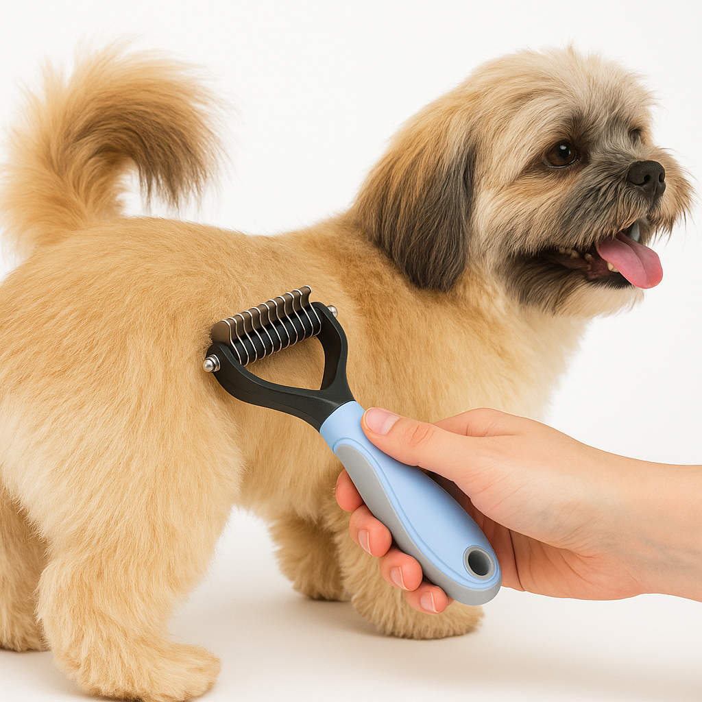 Deshedding brush